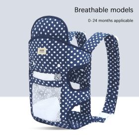 Multifunctional Baby Carrier With Breathable Front And Back In Summer (Option: Big wave dot net)