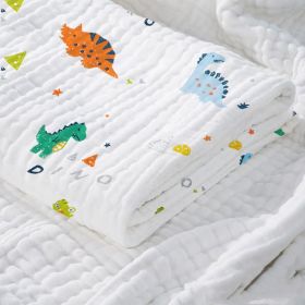 Baby Cotton Super Soft Absorbent Gauze Bath Towel (Option: Dinosaur world-110x110cm)