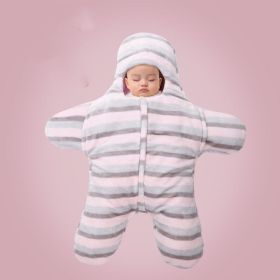 Newborn Baby Holding Quilt Sleeping Bag (Option: Pink-78x45cm)