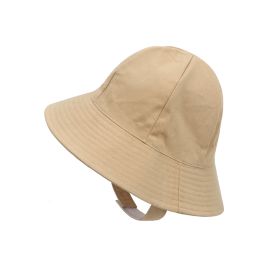 New Japanese Children's Summer Sunscreen Fisherman Hat (Option: Camel-M)