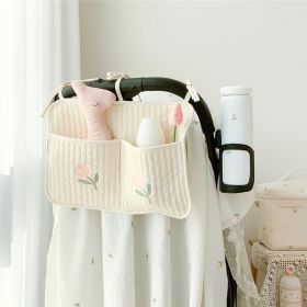 Bed Storage Hanging Bag Baby Bottle Diaper (Option: Large Tulip)