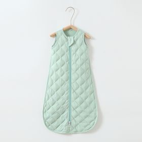 Baby Cotton Gravity Sleeping Bag (Option: Mint Green Quilted-Average Size 0to 9 Months)